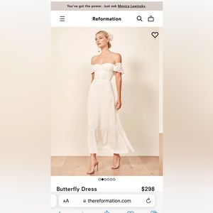 Reformation butterfly dress